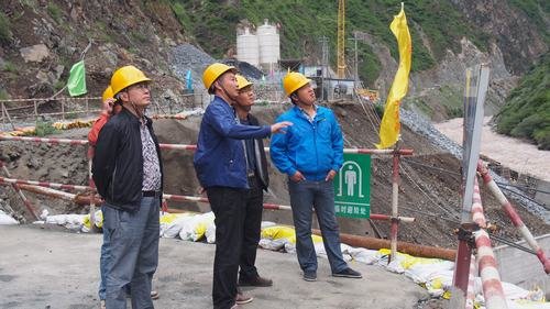 局總工程師汪輝德一行蒞臨水洛河流域項目檢查指導工作