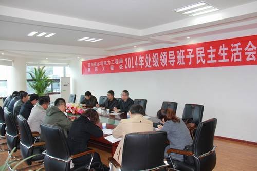 鄔清富、代勇參加四處2014年度領導班子民主生活會