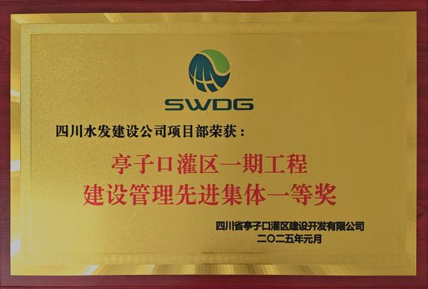 新歲奮楫，篤行不怠 公司榮獲亭子口項(xiàng)目業(yè)主表彰